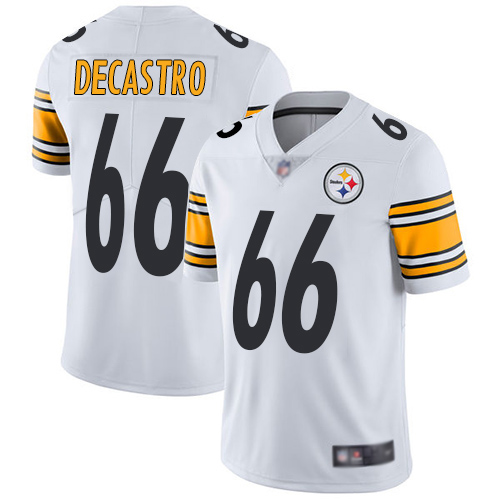 Men Pittsburgh Steelers Football 66 Limited White David DeCastro Road Vapor Untouchable Nike NFL Jersey